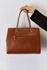 David Jones Texture PU Leather Handbag - Trendsi