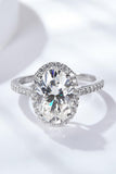 4.5 Carat Moissanite Halo Ring - Flyclothing LLC