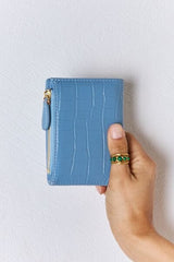 David Jones Texture PU Leather Mini Wallet - Trendsi