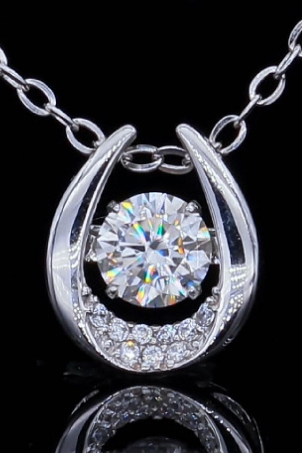 Moissanite Zircon Pendant Necklace - Flyclothing LLC