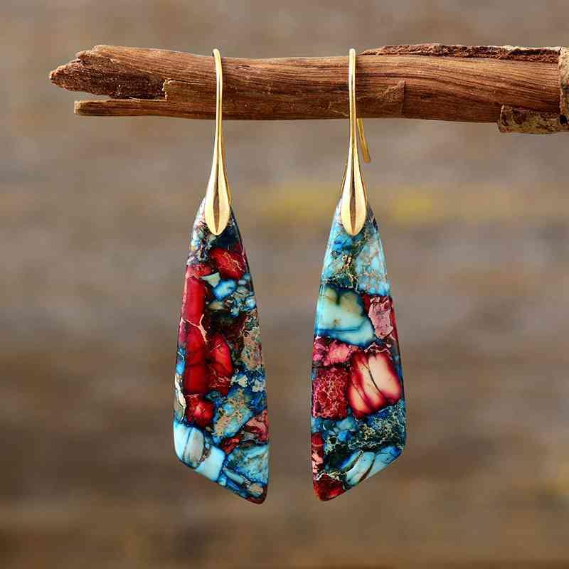 Geometrical Shape Dangle Earrings - Flyclothing LLC