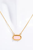 Copper 14K Gold Pleated Pendant Necklace - Flyclothing LLC