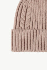 Cable-Knit Cuff Beanie - Trendsi