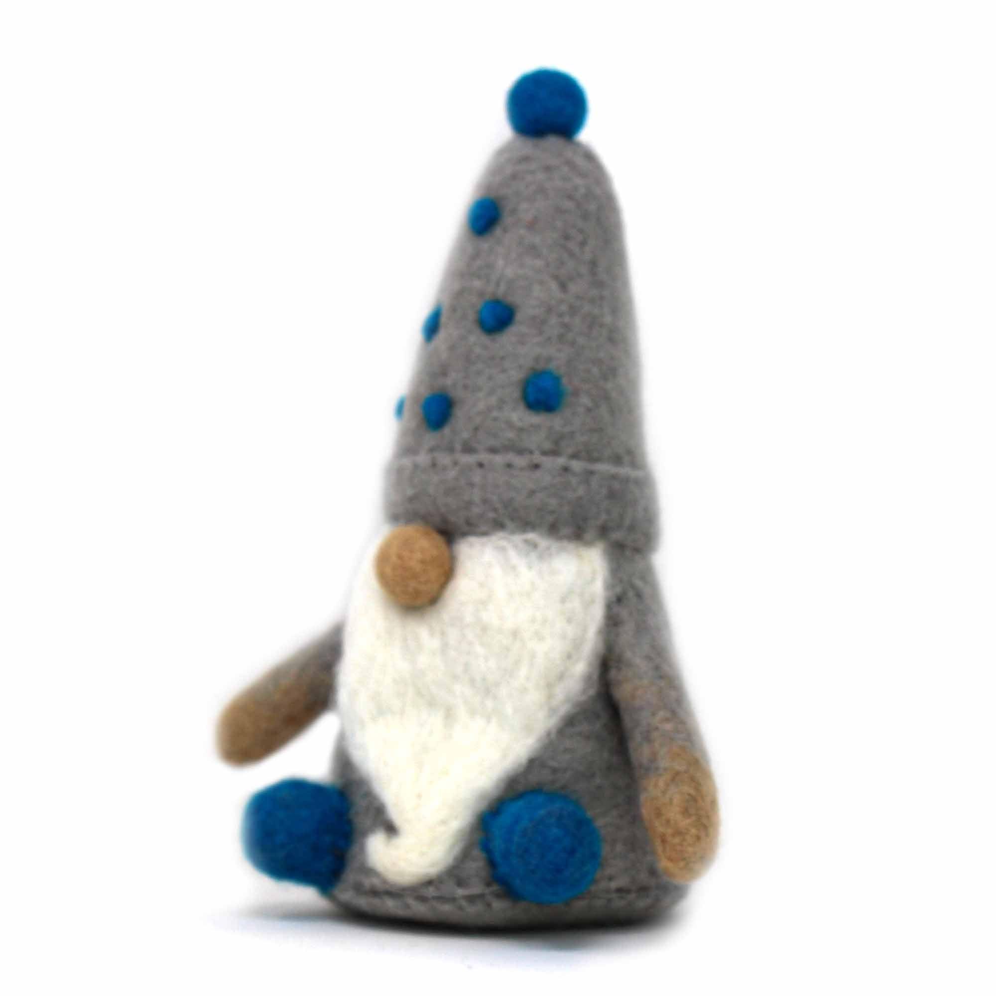 Winter Blues Felt Gnomes Trio, Set of 3 - Flyclothing LLC