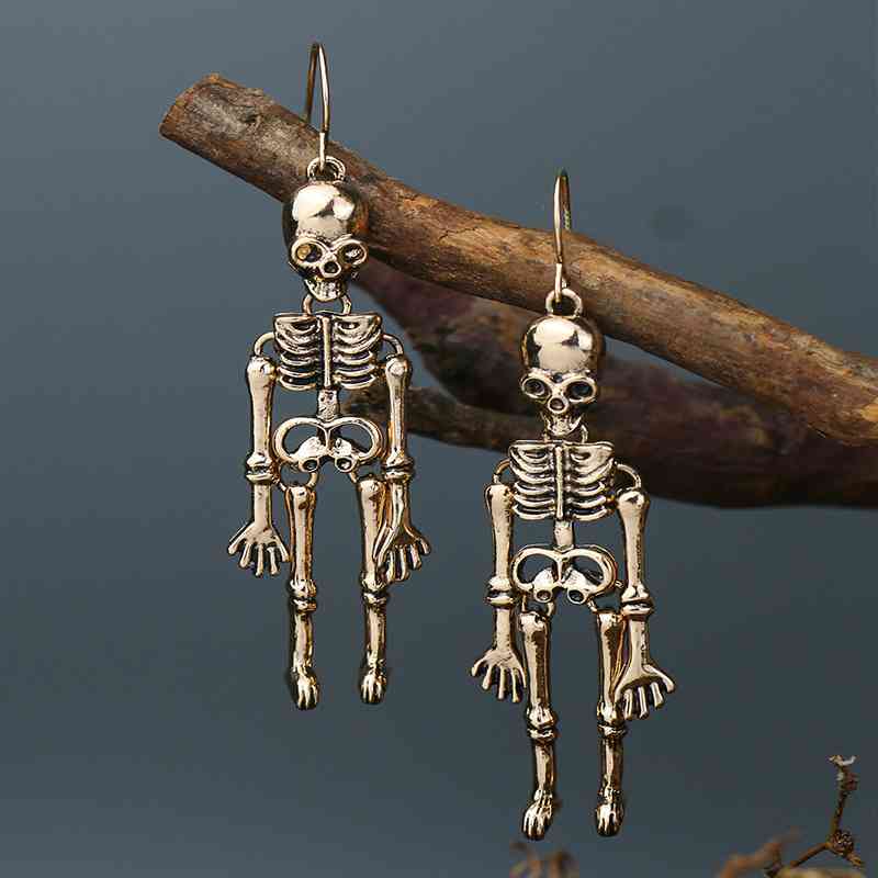 Skeleton Alloy Earrings - Flyclothing LLC