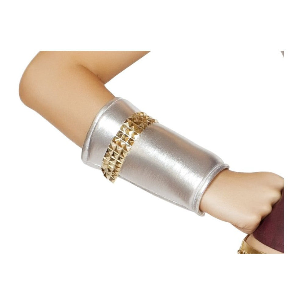 Roma Costume Wrist Cuffs with Gold Trim