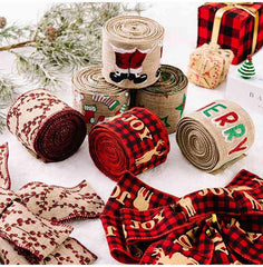 Christmas Polyester Ribbon - Trendsi