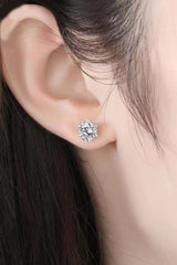 Stuck On You 4 Carat Moissanite Stud Earrings - Flyclothing LLC