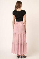 Mittoshop Drawstring High Waist Frill Skirt - Flyclothing LLC