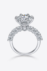 5 Carat Moissanite Side Stone Ring - Flyclothing LLC