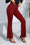 High Waist Long Flare Pants - Flyclothing LLC