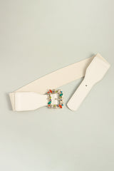 Multicolored Leaf Buckle Elastic Belt - Flyclothing LLC