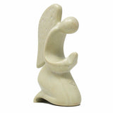 Praying Angel Soapstone Sculpture - Natural Stone - Flyclothing LLC