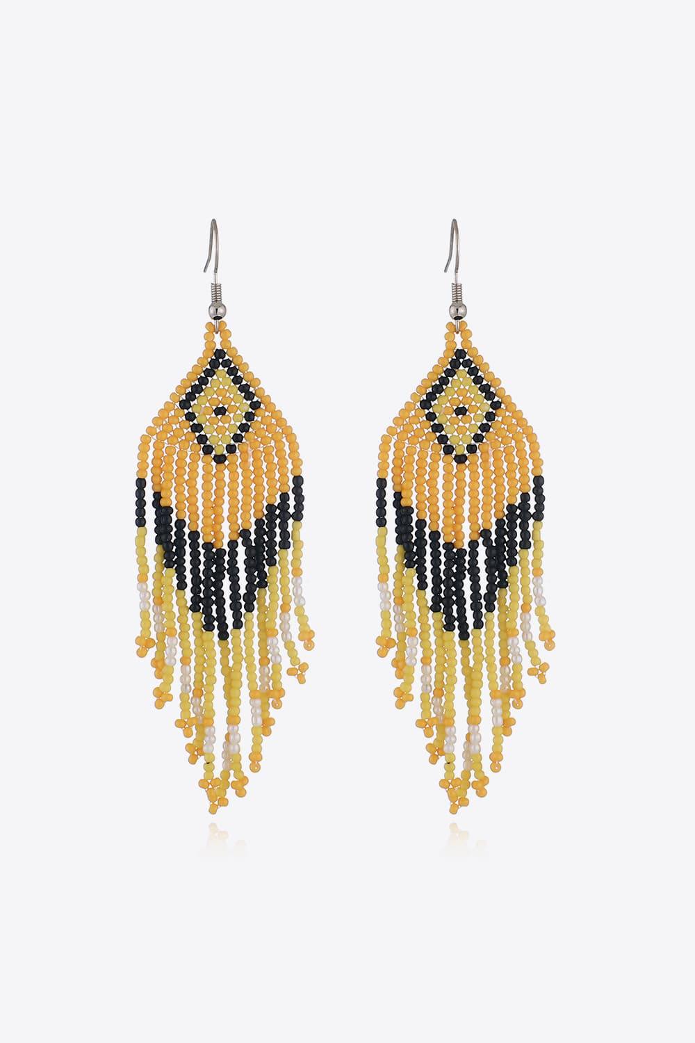 Beaded Dangle Earrings - Trendsi