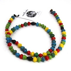 Face Mask/Eyeglass Paper Bead Chain, Colorful Round Beads - Flyclothing LLC