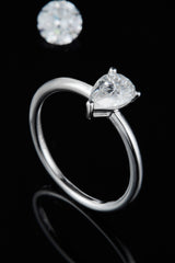 1 Carat Moissanite 925 Sterling Silver Solitaire Ring - Flyclothing LLC