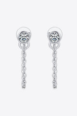 Inlaid Moissanite Chain Earrings - Flyclothing LLC