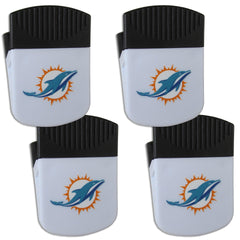 Miami Dolphins Chip Clip Magnet with Bottle Opener, 4 pack - Flyclothing LLC