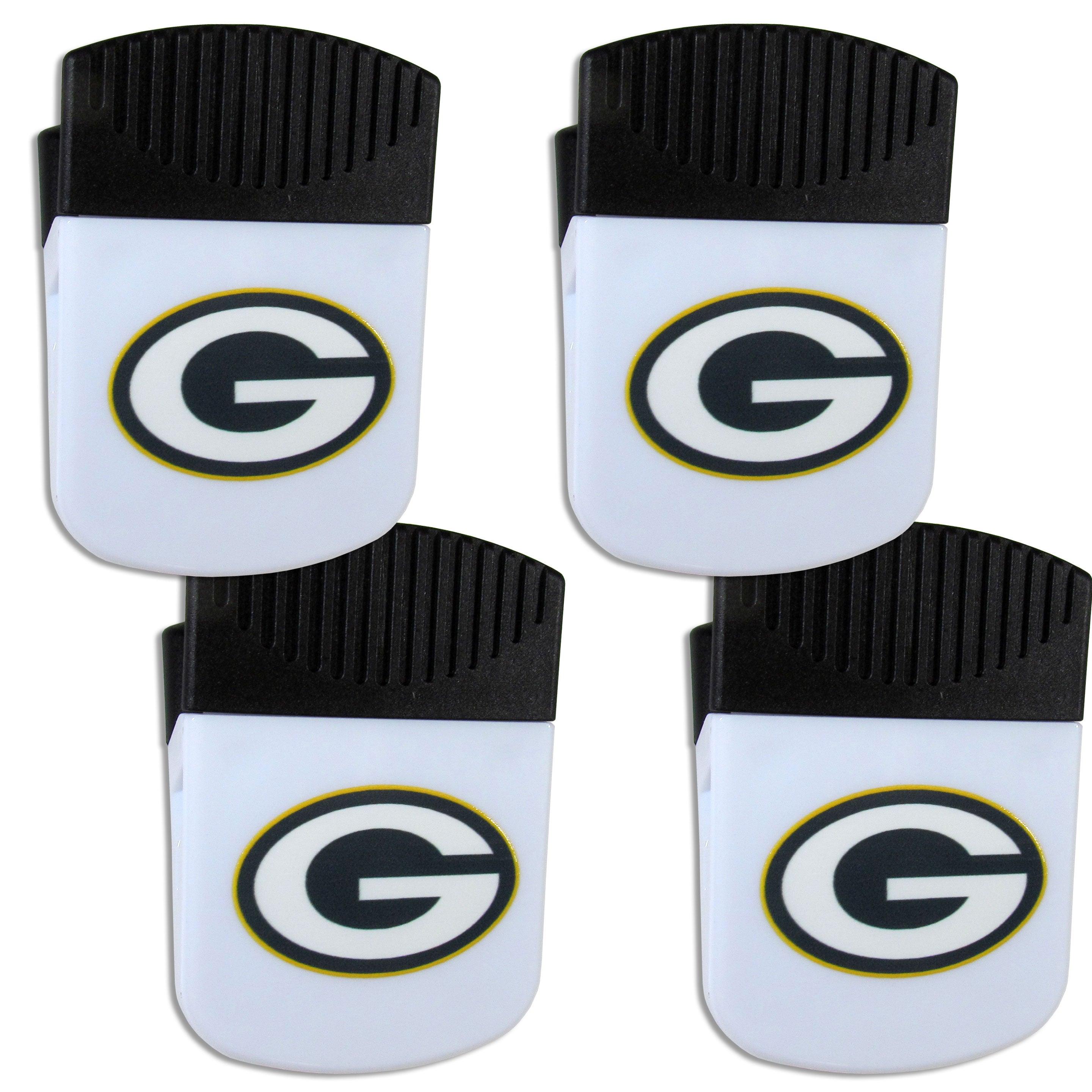 Green Bay Packers Chip Clip Magnet with Bottle Opener, 4 pack - Flyclothing LLC