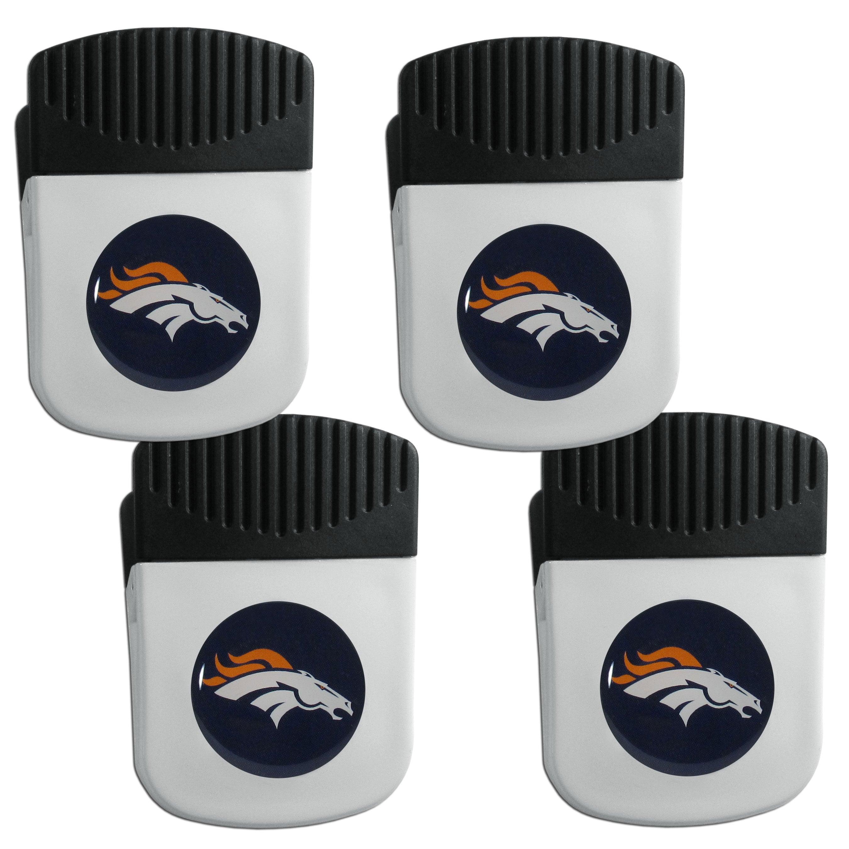 Denver Broncos Clip Magnet with Bottle Opener, 4 pack - Flyclothing LLC