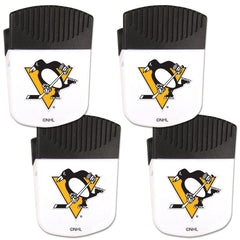 Pittsburgh Penguins® Chip Clip Magnet with Bottle Opener, 4 pack - Flyclothing LLC