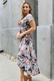 Heimish Give Me Roses Full Size Floral Maxi Wrap Dress - Flyclothing LLC