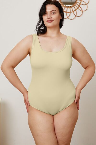 Basic Bae Full Size Square Neck Sleeveless Bodysuit - Flyclothing LLC