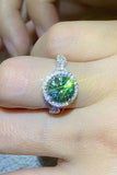 2 Carat Moissanite Emerald Green Ring - Trendsi