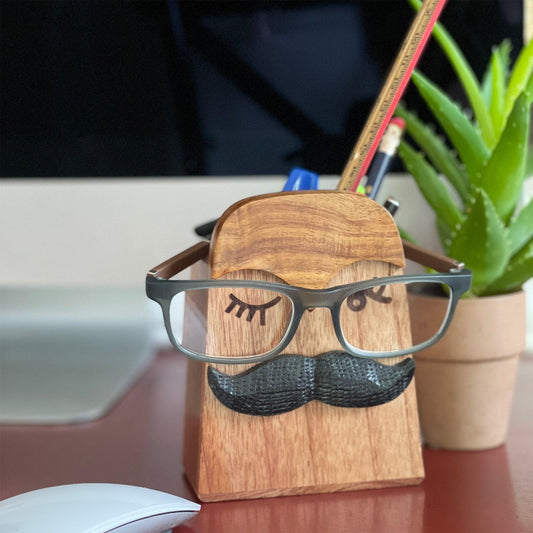 Moustache Eyeglass and Pen holder Combo - Flyclothing LLC