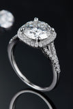 3 Carat Moissanite Halo Ring - Flyclothing LLC