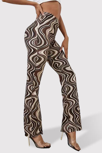 Fitted High Waist Flare Pants: (3 Prints) – TheCurveSlayer'sCloset