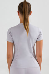 Round Neck Short Sleeve Sports T-Shirt - Flyclothing LLC