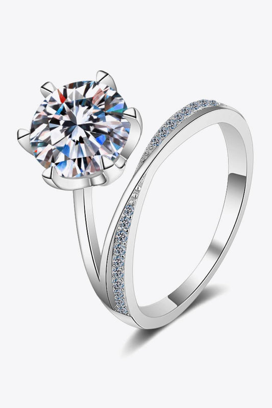 3 Carat Moissanite 6-Prong Ring - Flyclothing LLC