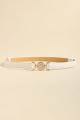 Rhinestone Decor PU Leather Belt - Flyclothing LLC