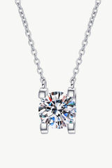 1 Carat Moissanite Chain Necklace - Flyclothing LLC