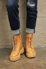 East Lion Corp Platform Combat Boots - Flyclothing LLC