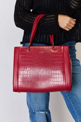 David Jones Texture PU Leather Handbag - Trendsi