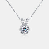 1 Carat Moissanite Rabbit Ears Shape Pendant Necklace - Flyclothing LLC