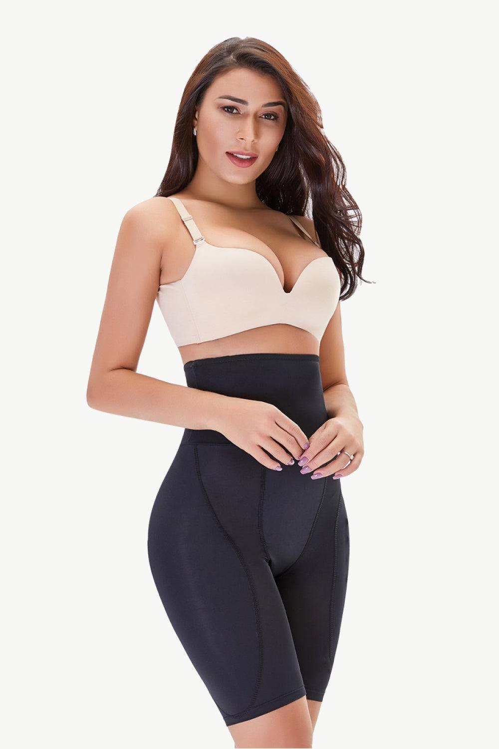 Full Size High Waisted Pull-On Shaping Shorts - Flyclothing LLC