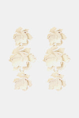 Flower Shape Zinc Alloy Dangle Earrings - Flyclothing LLC