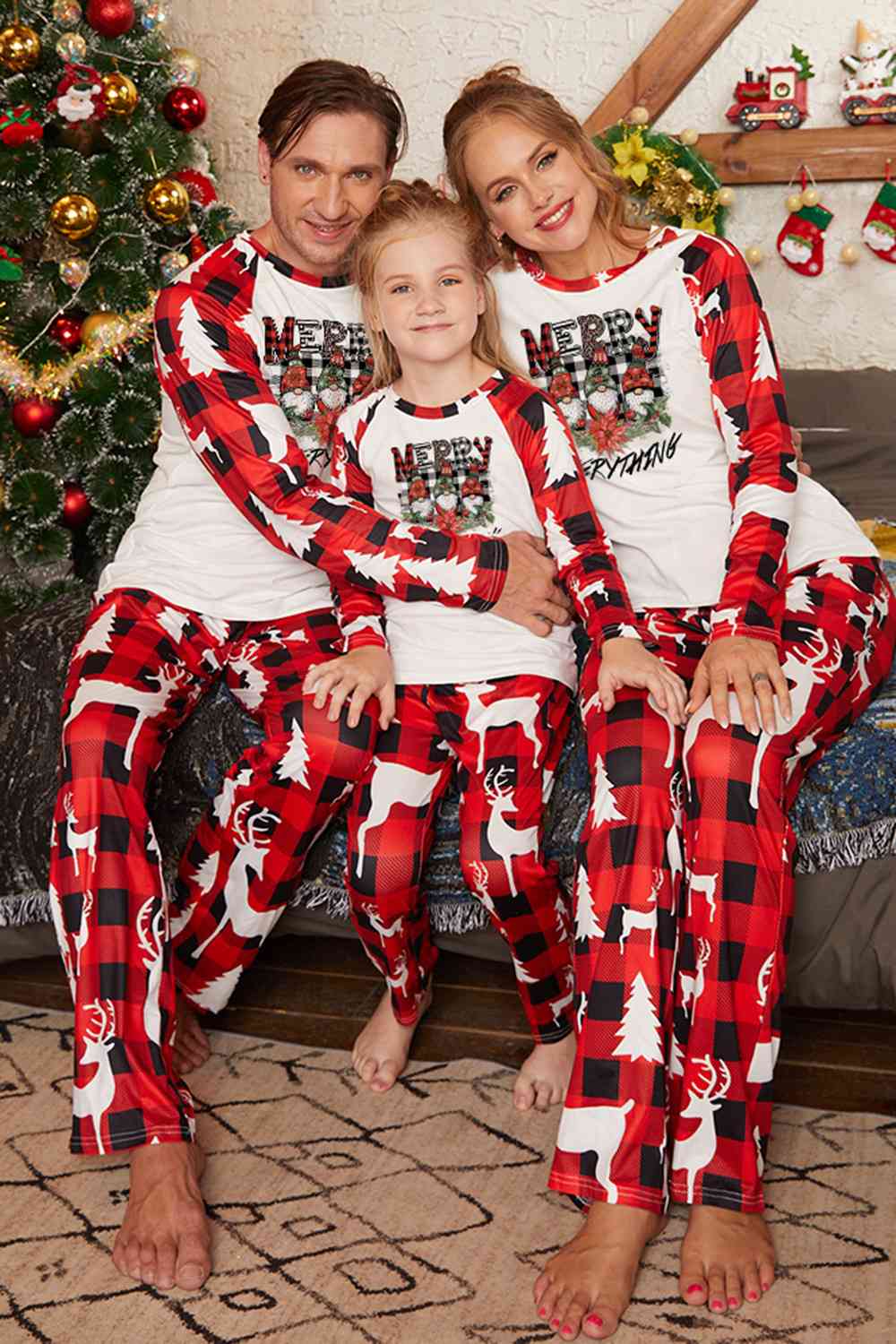 MERRY EVERYTHING Graphic Top and Pants Set