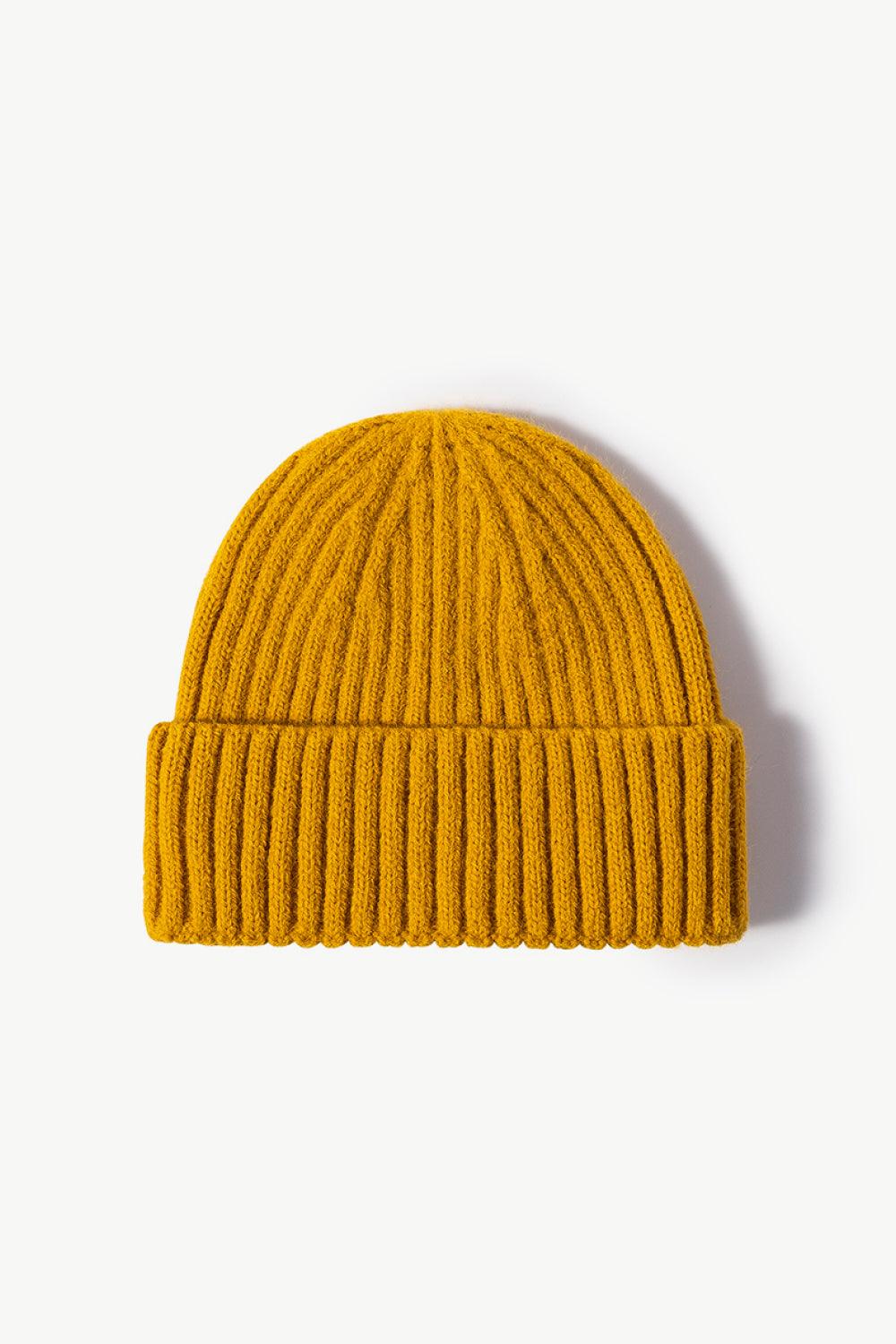 Rib-Knit Cuff Beanie - Flyclothing LLC