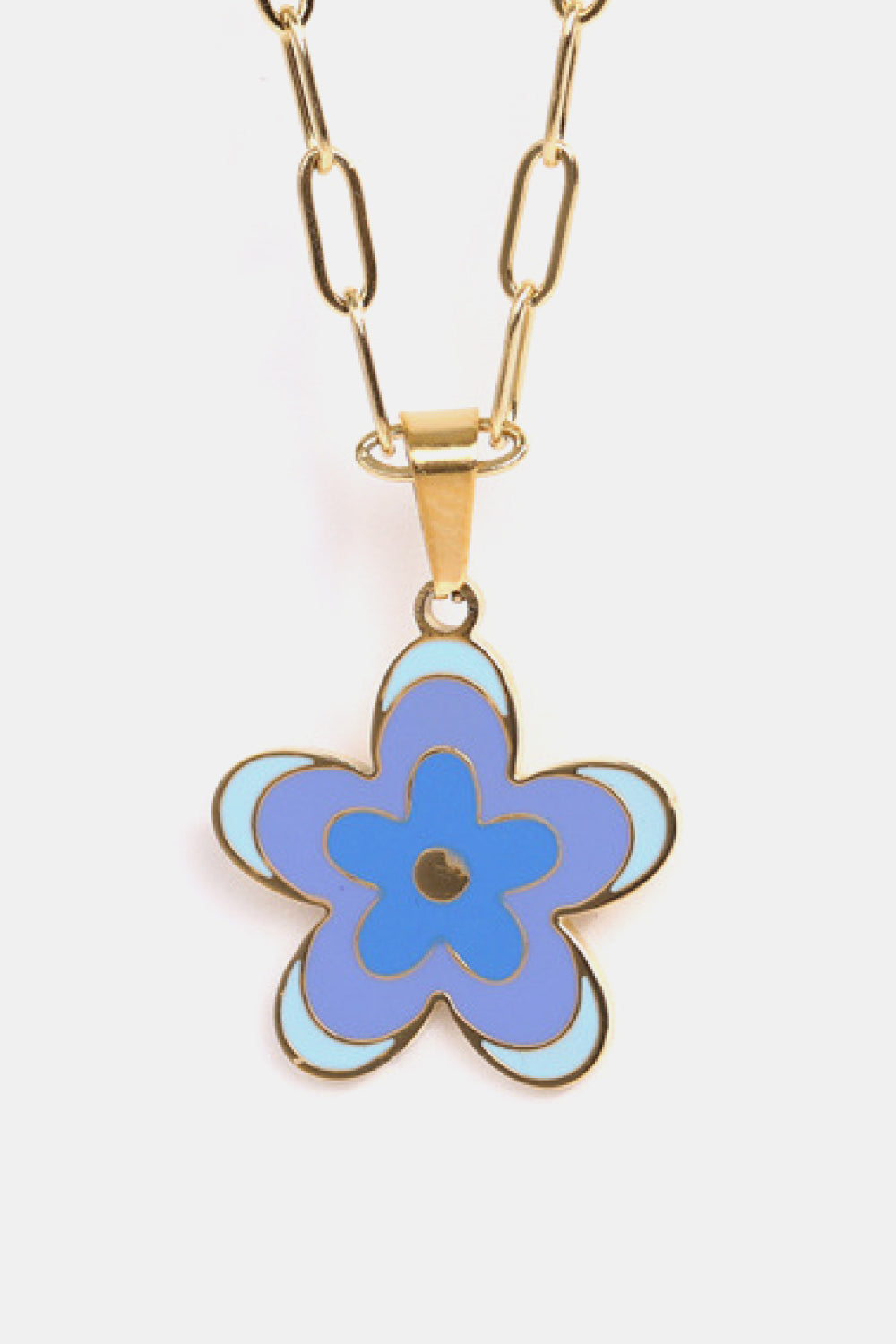 Flower Pendant Stainless Steel Necklace - Flyclothing LLC