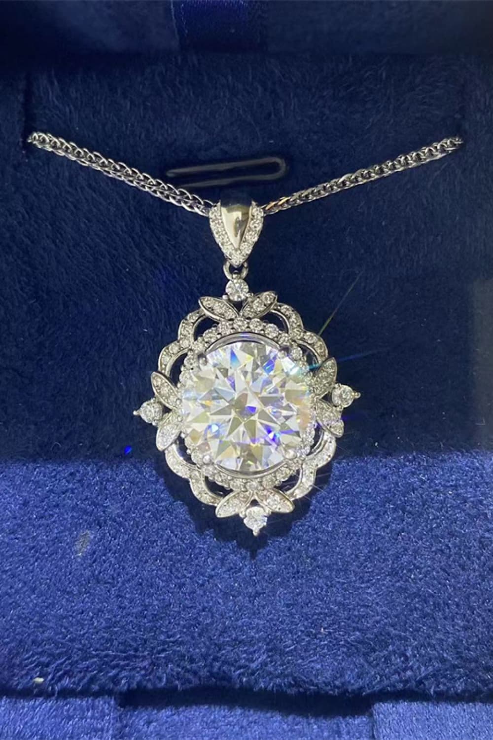 5 Carat Moissanite 925 Sterling Silver Necklace - Flyclothing LLC