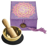 Mini Meditation Bowl Box: 2" Crown Chakra - DZI (Meditation) - DZI (Meditation)