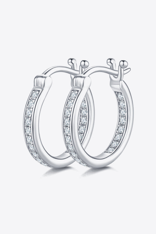 Moissanite 925 Sterling Silver Earrings - Flyclothing LLC