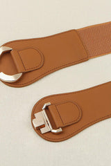 Alloy Buckle Elastic Belt - Trendsi