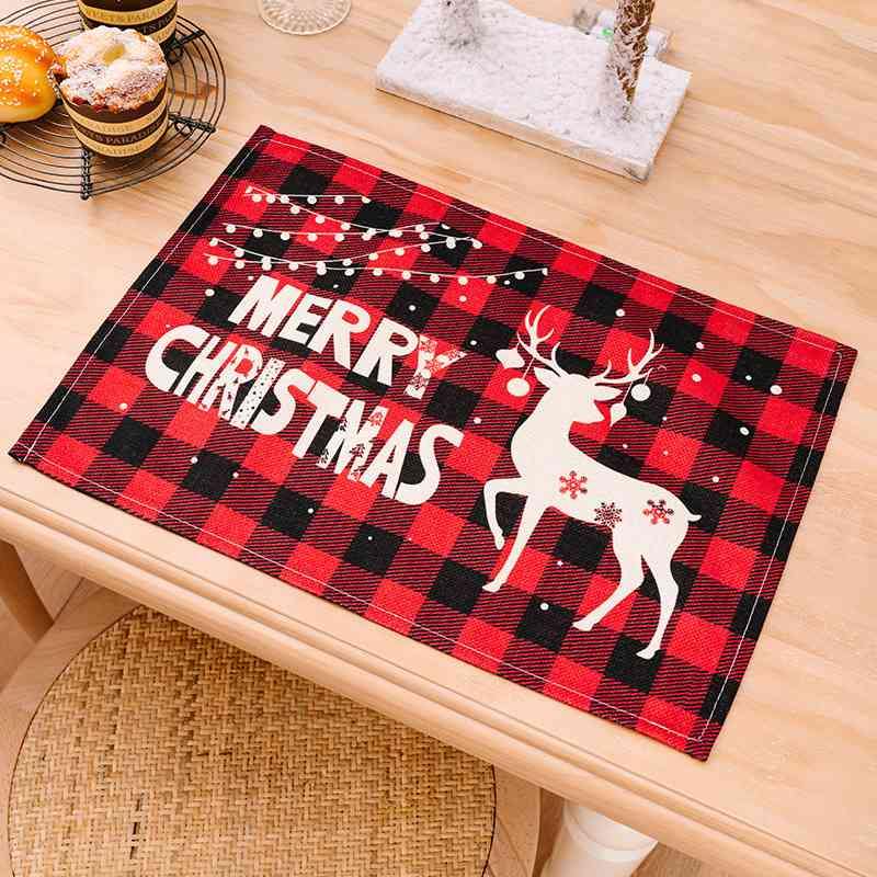 Assorted 2-Piece Plaid Placemats - Trendsi