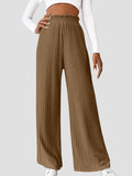 Ribbed High Waist Pants - Flyclothing LLC