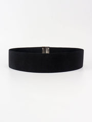 Alloy Buckle Elastic Belt - Trendsi